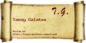 Tassy Galatea névjegykártya